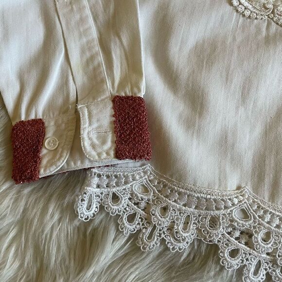 Vintage Taylor D Western Button Up Shirt Shacket Medium - Picture 7 of 8